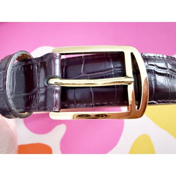 maison boinet belts REPTILE WOMEN 93507 G BROWN 75/30 - Picture 2 of 9